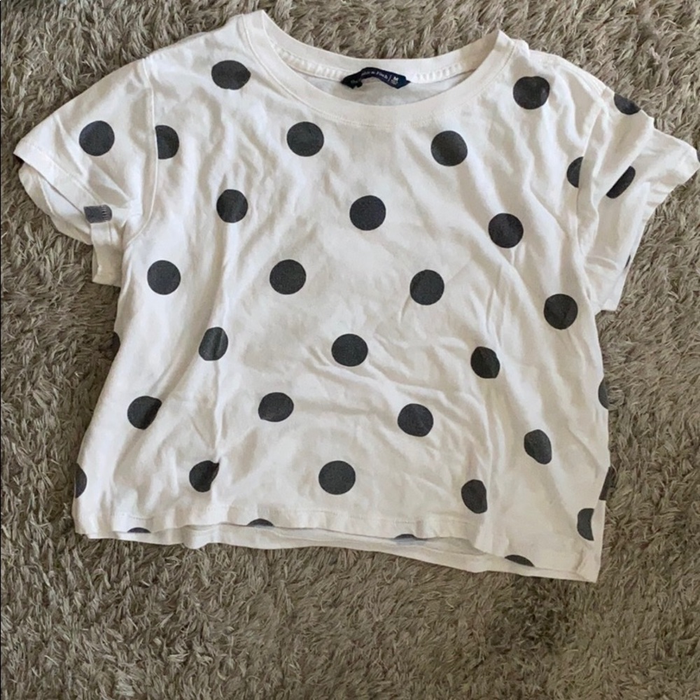 Abercrombie & Fitch polka dot crop